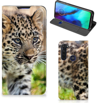 B2Ctelecom Beschermhoesje met foto Motorola Moto G Pro Smart CoverCase Baby Luipaard