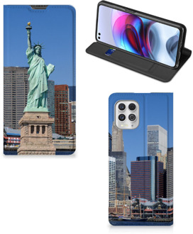 B2Ctelecom Beschermhoesje met foto Motorola Moto G100 Smart Cover Vrijheidsbeeld