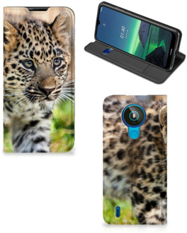 B2Ctelecom Beschermhoesje met foto Nokia 1.4 Smart CoverCase Baby Luipaard