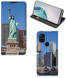 B2Ctelecom Beschermhoesje met foto OnePlus Nord N10 5G Smart Cover Vrijheidsbeeld