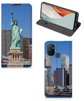 B2Ctelecom Beschermhoesje met foto OnePlus Nord N100 Smart Cover Vrijheidsbeeld