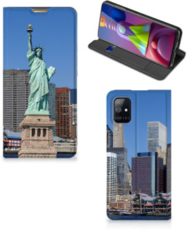 B2Ctelecom Beschermhoesje met foto Samsung Galaxy M51 Smart Cover Vrijheidsbeeld