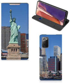 B2Ctelecom Beschermhoesje met foto Samsung Galaxy Note20 Smart Cover Vrijheidsbeeld