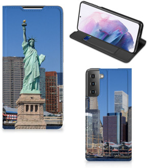 B2Ctelecom Beschermhoesje met foto Samsung Galaxy S21 Plus Smart Cover Vrijheidsbeeld