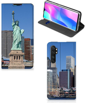 B2Ctelecom Beschermhoesje met foto Xiaomi Mi Note 10 Lite Smart Cover Vrijheidsbeeld