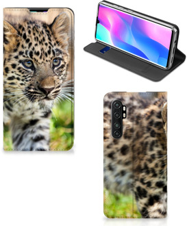 B2Ctelecom Beschermhoesje met foto Xiaomi Mi Note 10 Lite Smart CoverCase Baby Luipaard