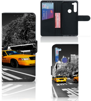 B2Ctelecom Beschermhoesje Motorola G8 Power Telefoon Hoesje New York Taxi