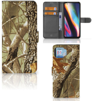 B2Ctelecom Beschermhoesje Motorola Moto G 5G Plus Wallet Book Case Wildernis