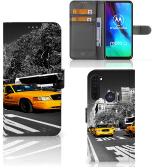 B2Ctelecom Beschermhoesje Motorola Moto G Pro Telefoon Hoesje New York Taxi