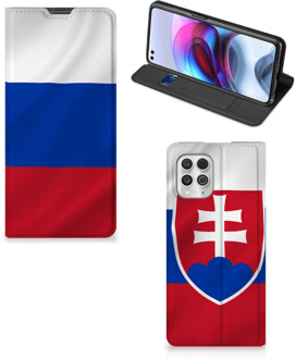 B2Ctelecom Beschermhoesje Motorola Moto G100 Flip Cover Slowaakse Vlag