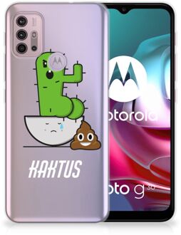 B2Ctelecom Beschermhoesje Motorola Moto G30 | G10 Smartphone hoesje Cactus Poo