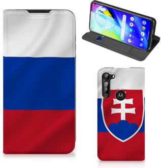 B2Ctelecom Beschermhoesje Motorola Moto G8 Power Flip Cover Slowaakse Vlag