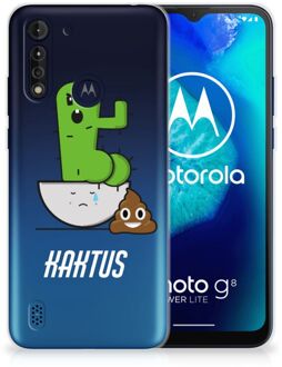 B2Ctelecom Beschermhoesje Motorola Moto G8 Power Lite Smartphone hoesje Cactus Poo