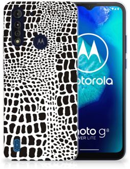 B2Ctelecom Beschermhoesje Motorola Moto G8 Power Lite Smartphone hoesje Slangenprint