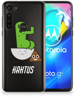 B2Ctelecom Beschermhoesje Motorola Moto G8 Power Smartphone hoesje Cactus Poo