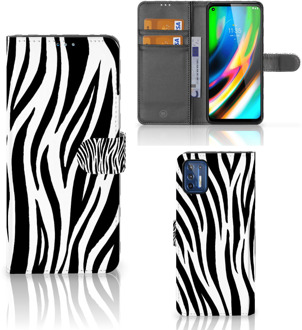 B2Ctelecom Beschermhoesje Motorola Moto G9 Plus Smartphone Hoesje Zebra