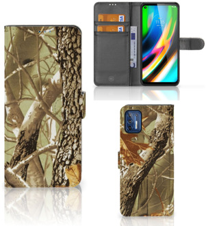 B2Ctelecom Beschermhoesje Motorola Moto G9 Plus Wallet Book Case Wildernis