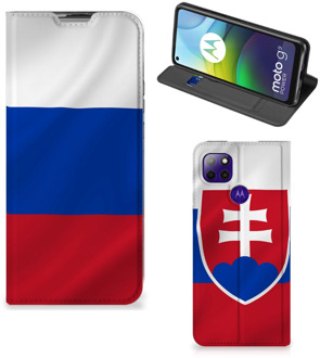 B2Ctelecom Beschermhoesje Motorola Moto G9 Power Flip Cover Slowaakse Vlag