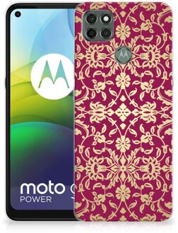 B2Ctelecom Beschermhoesje Motorola Moto G9 Power Smartphone hoesje Barok Pink