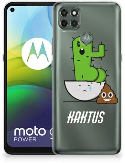 B2Ctelecom Beschermhoesje Motorola Moto G9 Power Smartphone hoesje Cactus Poo