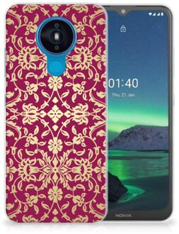 B2Ctelecom Beschermhoesje Nokia 1.4 Smartphone hoesje Barok Pink