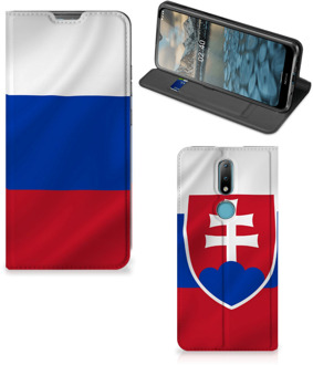 B2Ctelecom Beschermhoesje Nokia 2.4 Flip Cover Slowaakse Vlag