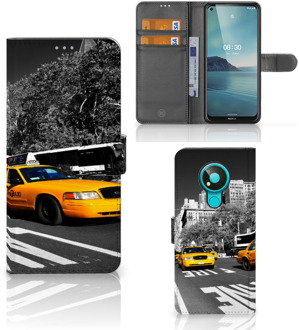 B2Ctelecom Beschermhoesje Nokia 3.4 Telefoon Hoesje New York Taxi