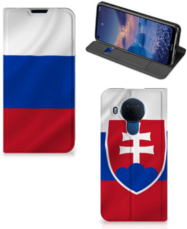 B2Ctelecom Beschermhoesje Nokia 5.4 Flip Cover Slowaakse Vlag