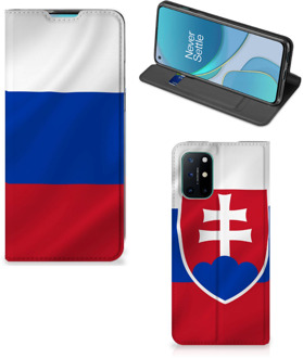 B2Ctelecom Beschermhoesje OnePlus 8T Flip Cover Slowaakse Vlag