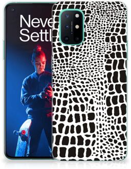 B2Ctelecom Beschermhoesje OnePlus 8T Smartphone hoesje Slangenprint