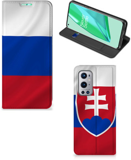 B2Ctelecom Beschermhoesje OnePlus 9 Pro Flip Cover Slowaakse Vlag