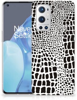 B2Ctelecom Beschermhoesje OnePlus 9 Pro Smartphone hoesje Slangenprint