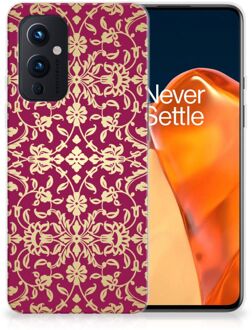 B2Ctelecom Beschermhoesje OnePlus 9 Smartphone hoesje Barok Pink