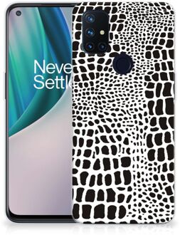 B2Ctelecom Beschermhoesje OnePlus Nord N10 5G Smartphone hoesje Slangenprint