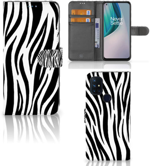 B2Ctelecom Beschermhoesje OnePlus Nord N10 Smartphone Hoesje Zebra