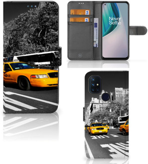 B2Ctelecom Beschermhoesje OnePlus Nord N10 Telefoon Hoesje New York Taxi