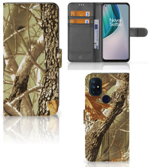 B2Ctelecom Beschermhoesje OnePlus Nord N10 Wallet Book Case Wildernis