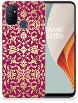 B2Ctelecom Beschermhoesje OnePlus Nord N100 Smartphone hoesje Barok Pink