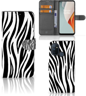 B2Ctelecom Beschermhoesje OnePlus Nord N100 Smartphone Hoesje Zebra