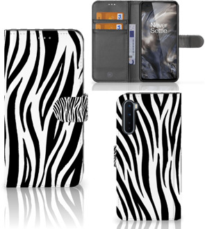 B2Ctelecom Beschermhoesje OnePlus Nord Smartphone Hoesje Zebra