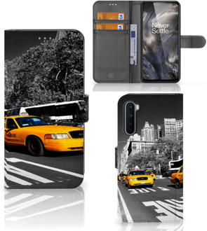 B2Ctelecom Beschermhoesje OnePlus Nord Telefoon Hoesje New York Taxi