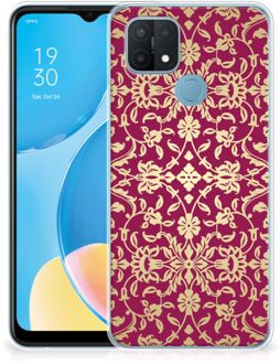 B2Ctelecom Beschermhoesje OPPO A15 Smartphone hoesje Barok Pink