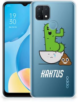 B2Ctelecom Beschermhoesje OPPO A15 Smartphone hoesje Cactus Poo