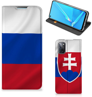 B2Ctelecom Beschermhoesje OPPO A52 | A72 Flip Cover Slowaakse Vlag