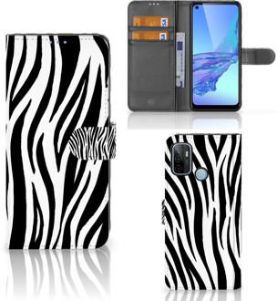 B2Ctelecom Beschermhoesje OPPO A53 | OPPO A53s Smartphone Hoesje Zebra