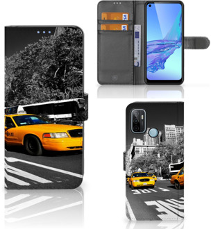 B2Ctelecom Beschermhoesje OPPO A53 | OPPO A53s Telefoon Hoesje New York Taxi