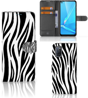 B2Ctelecom Beschermhoesje OPPO A72 | OPPO A52 Smartphone Hoesje Zebra