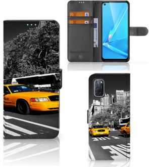 B2Ctelecom Beschermhoesje OPPO A72 | OPPO A52 Telefoon Hoesje New York Taxi