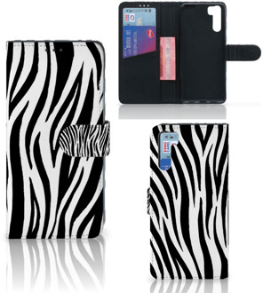 B2Ctelecom Beschermhoesje OPPO A91 | Reno3 Smartphone Hoesje Zebra