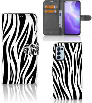 B2Ctelecom Beschermhoesje OPPO Find X3 Lite Smartphone Hoesje Zebra